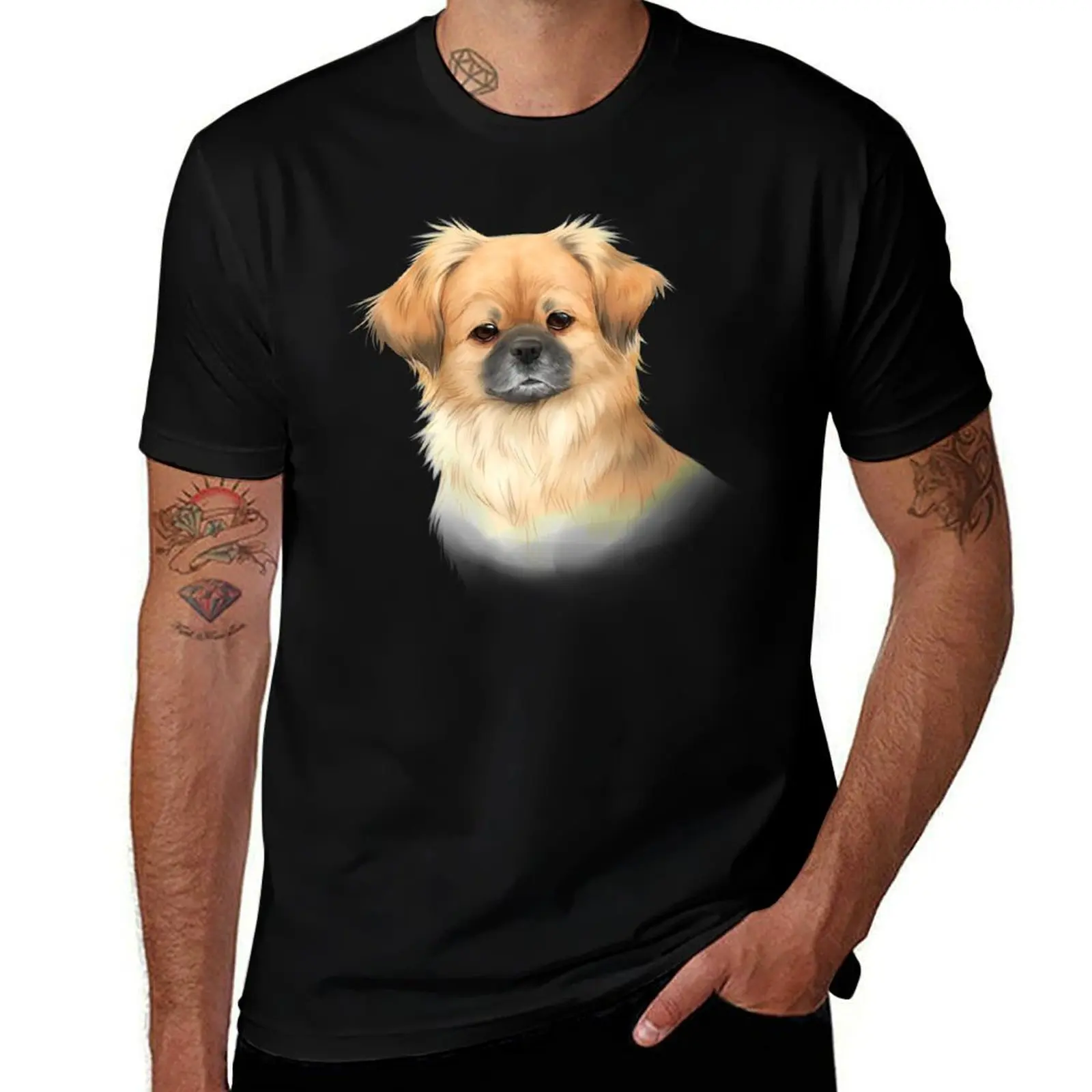Tibbie Portrait T-Shirt Plus Size Non-Shrink T-Shirt