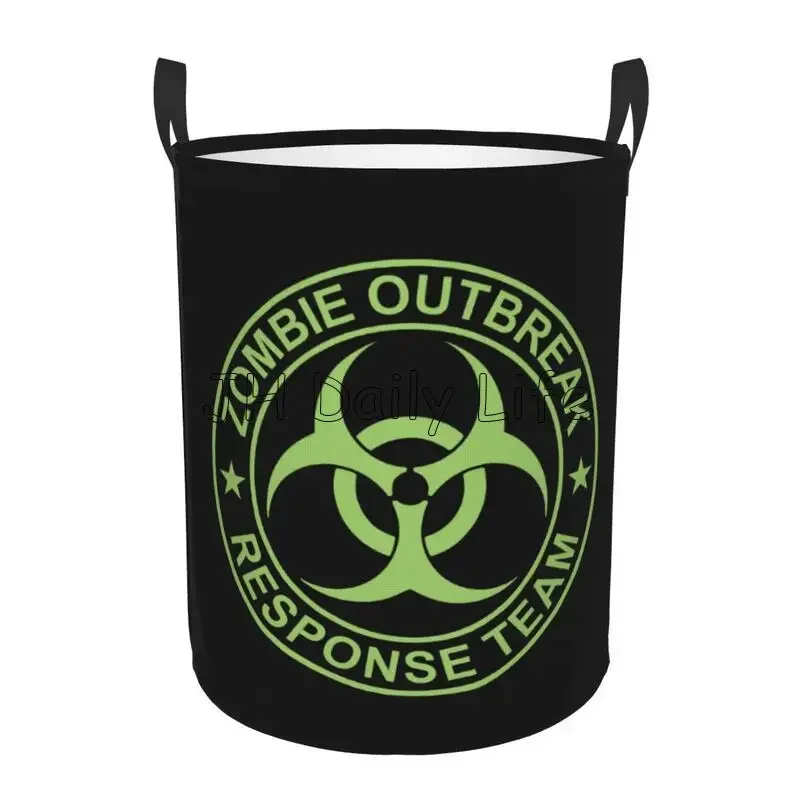 

Zombie Outbreak Laundry Basket Oxford Cloth Laundry Hamper Large Storage Baskets Toy Organizer for Bedroom Bathroom Dorm Decor