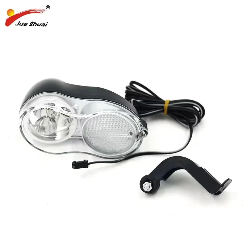 36V 48V LED Electric Bike Light Set Front Easy Installation Battery Power Bicycle Front Lamp Weight 180g For Safer Cycling