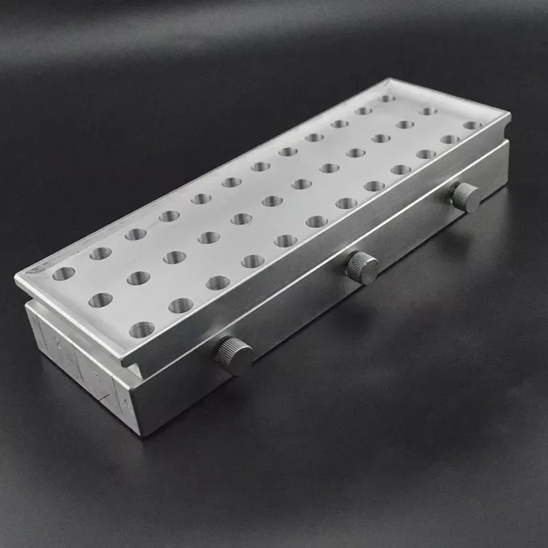 Custom Logo Common Lipstick Aluminum Mold Maker 36-Cavity DIY Private Cosmetics Filling Mold Aluminum Metal Lipstick Maker