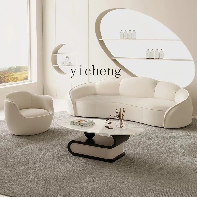 SA-29  Internet Celebrity Modern Simple Beauty Salon Curved Rest Area Negotiation Reception Coffee Table Combination