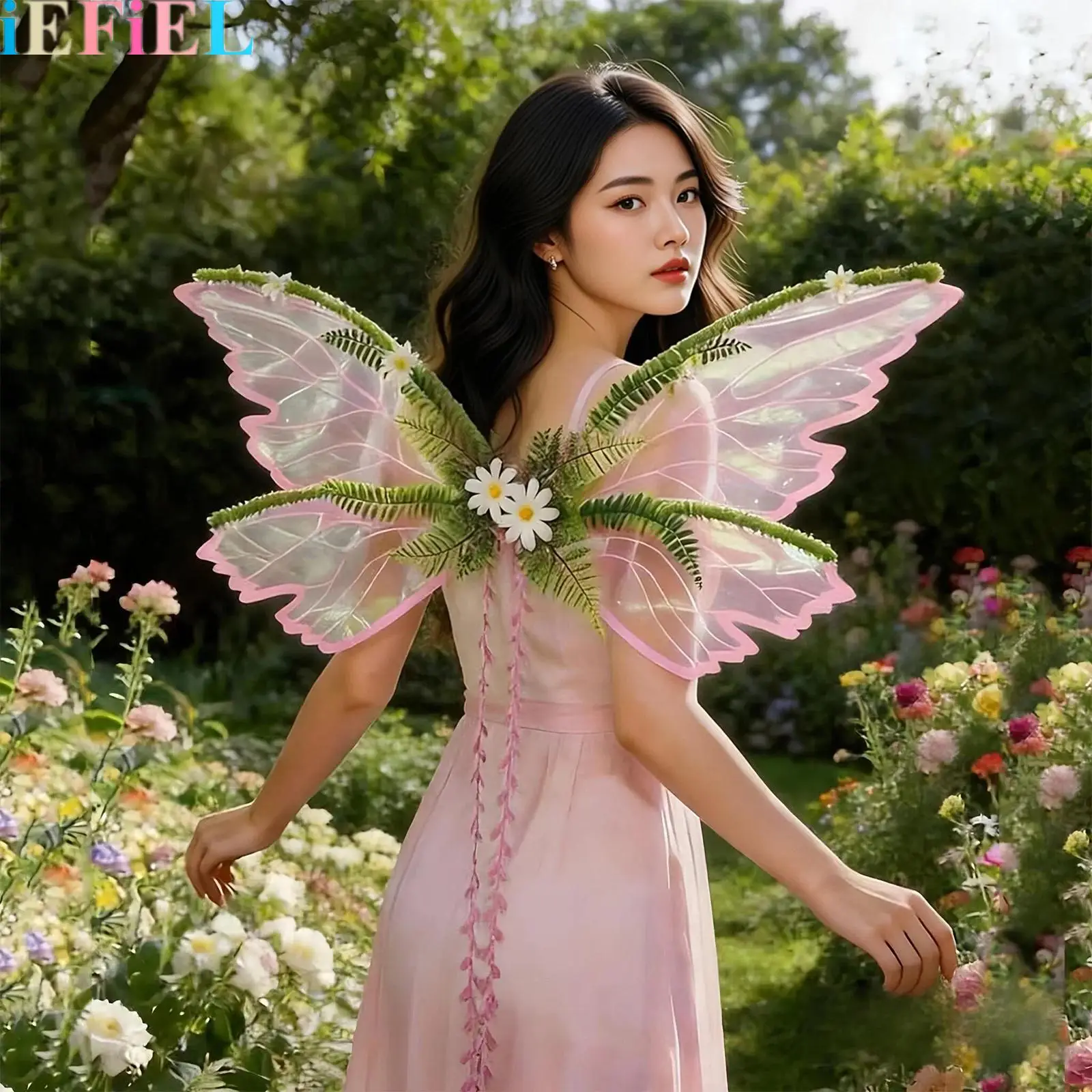 

Fairy Wings with Willow Leaf for Adults Women Butterfly Costume Wings Woodland Elf Fairy for Halloween