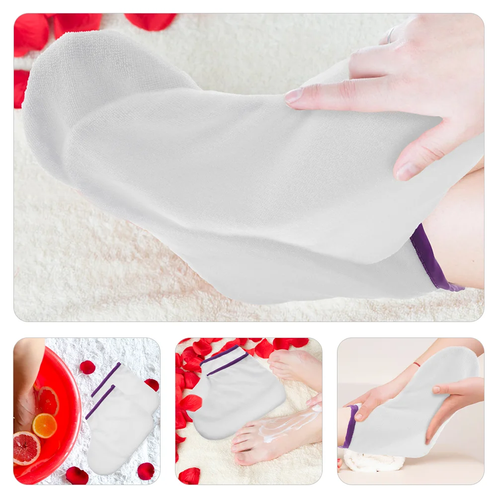 Foot Care Socks Mitts Covers Paraffin Therapy Hand Wax Heating Spa Nourishing Bags Polyester Warmer Wrap