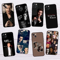 Klaus Mikaelson The Vampire Diaries Phone Case For iPhone 16 12 15 14 11 13 Pro Max XR XS Max X Plus Bumper Back Cover