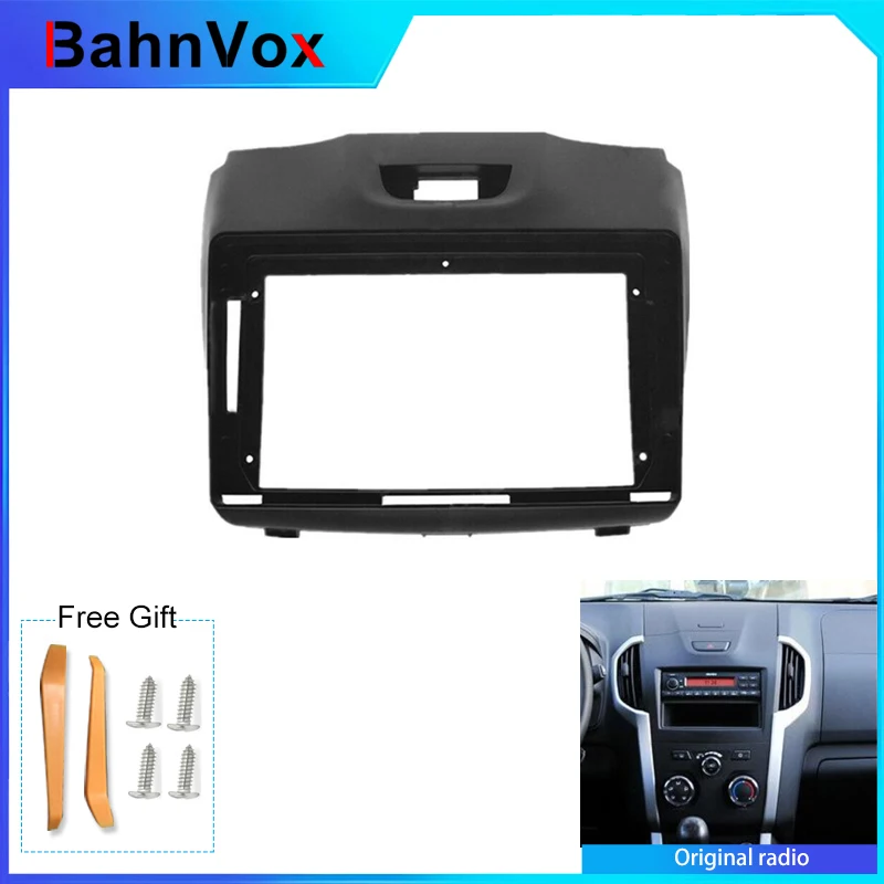9 inch Android Car Radio frame for ISUZU D-MAX Chevrolet S10 2015-2018 2din Stereo GPS Fascia bezel Panel Adapter wire harness