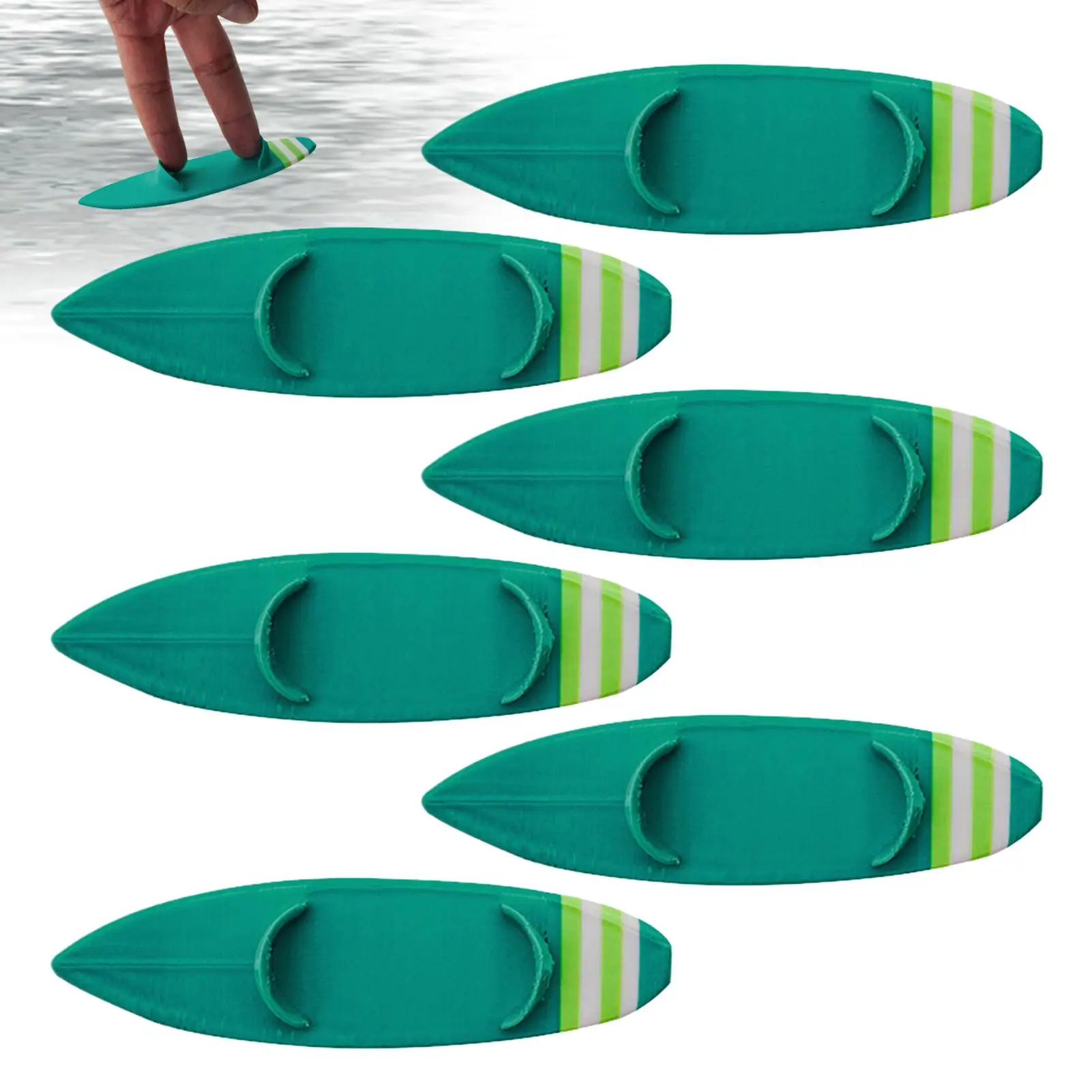 Planche de surf à doigts, 6 pièces, petite planche de surf à collectionner pour enfants et adolescents, bureaux d'équitation en voiture, décor de fenêtre de plage