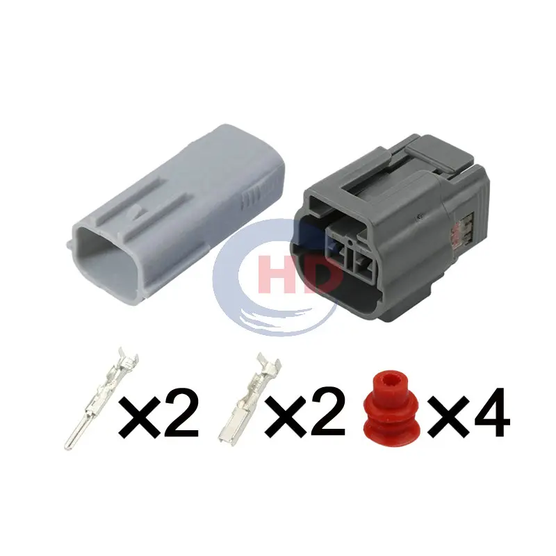 

1-20 sets 2pin Gray Japanese-Spec Connector 6195-0006 6189-0640