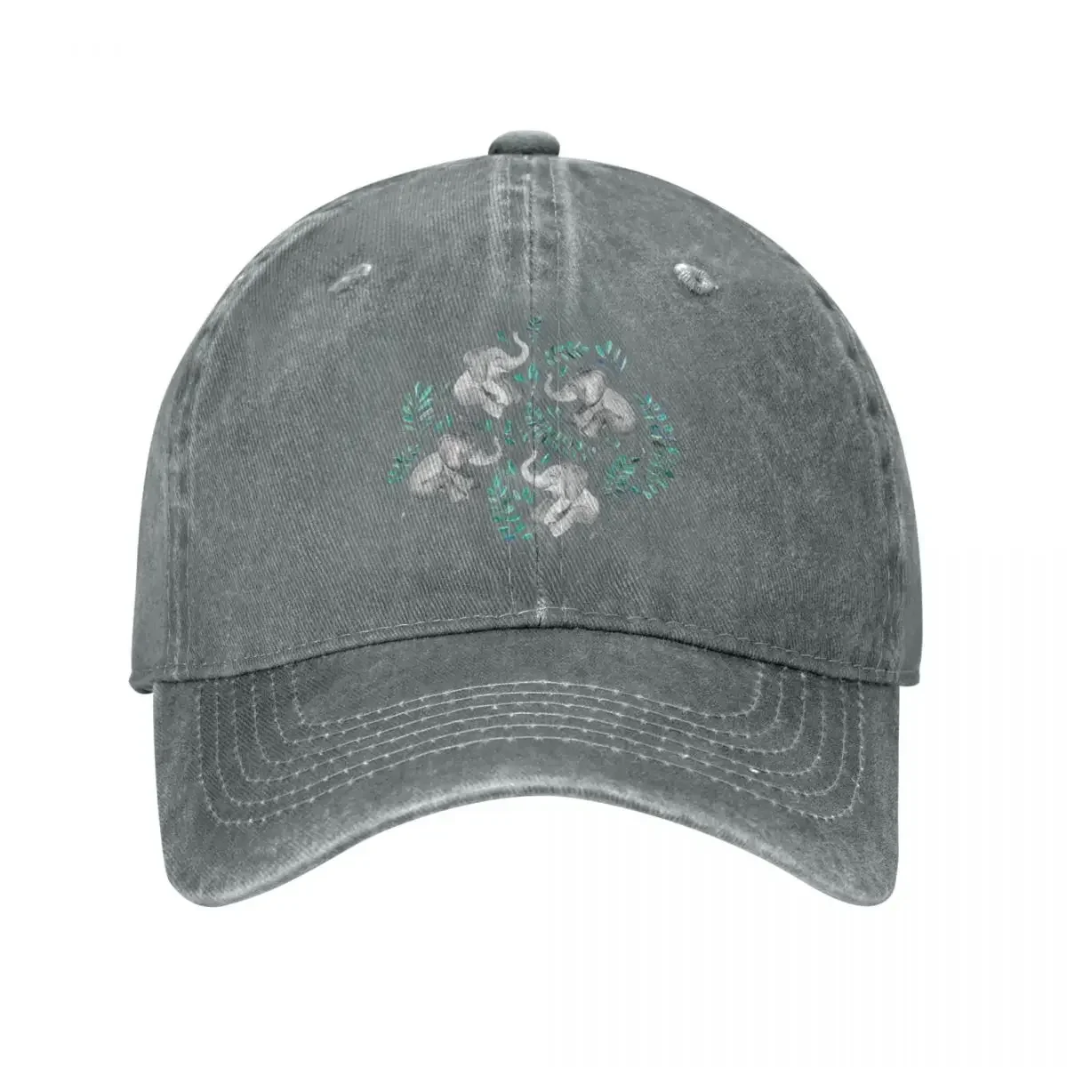 Laughing Elephants – Emerald And Turquoise Cap Cowboy Hat Fur Hat Winter Caps For Women Men's