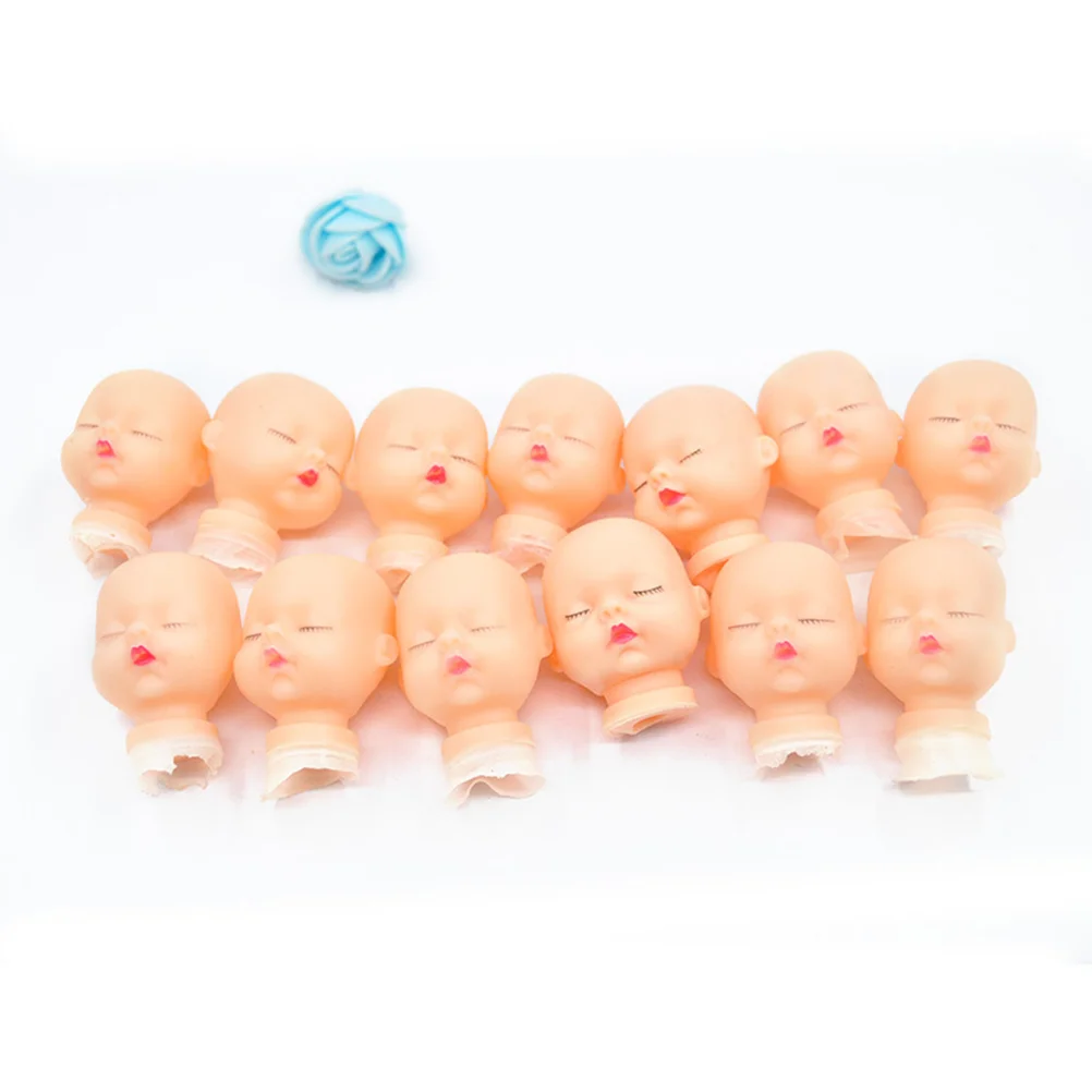 

10 Pcs Heads Mini Dolls Suck DIY Keychain Supplies Baby Body Part Crafts Accessories Stroller