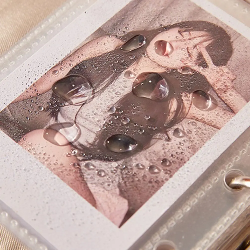 

20 Card Position 3 Inch Postcard Organiser Tear Resistant Portable Idol Photo Card Collector Loose Leaf Red Card Album Fan