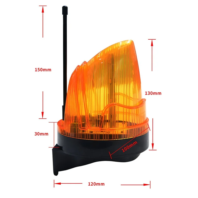 A23F-12V-220V LED Alarm Light Strobe Flashing Emergency Warning Lamp Wall Mount For Automatic Gate Opener