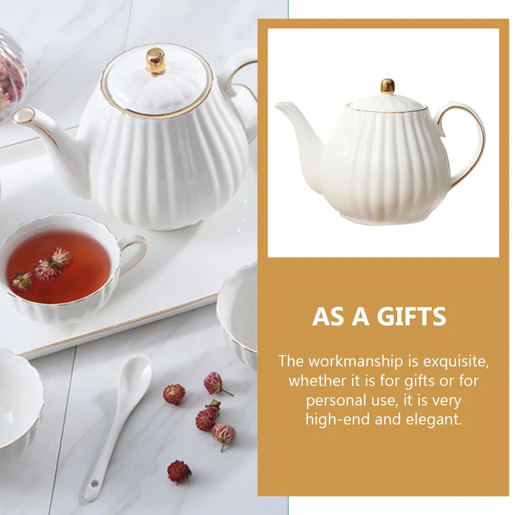 

Chic Teapot Pots Decorative Ceramic Teaware Coffee Dispenser Beautiful Practical