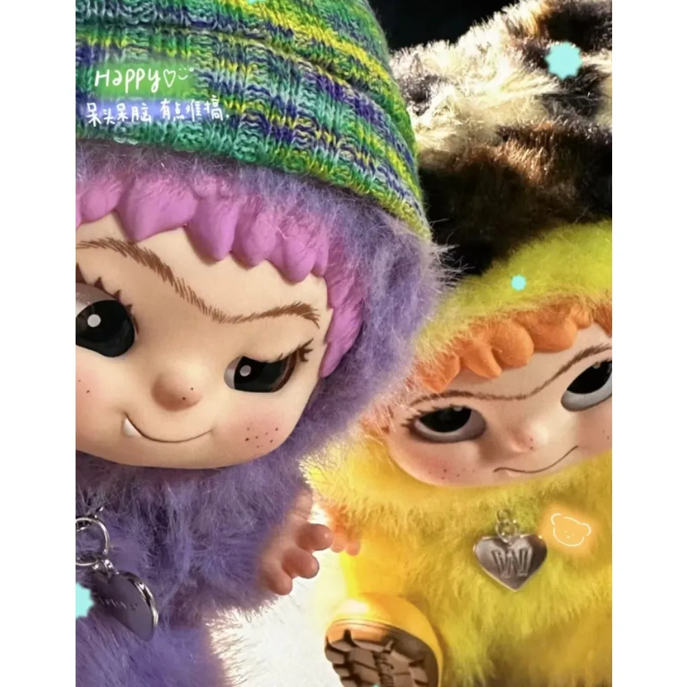 

Fuzzy Trendy Fun Party Series Blind Box Vinyl Doll Cute Plush Kawaii Action Figure Plush Keychain Pendant Gift