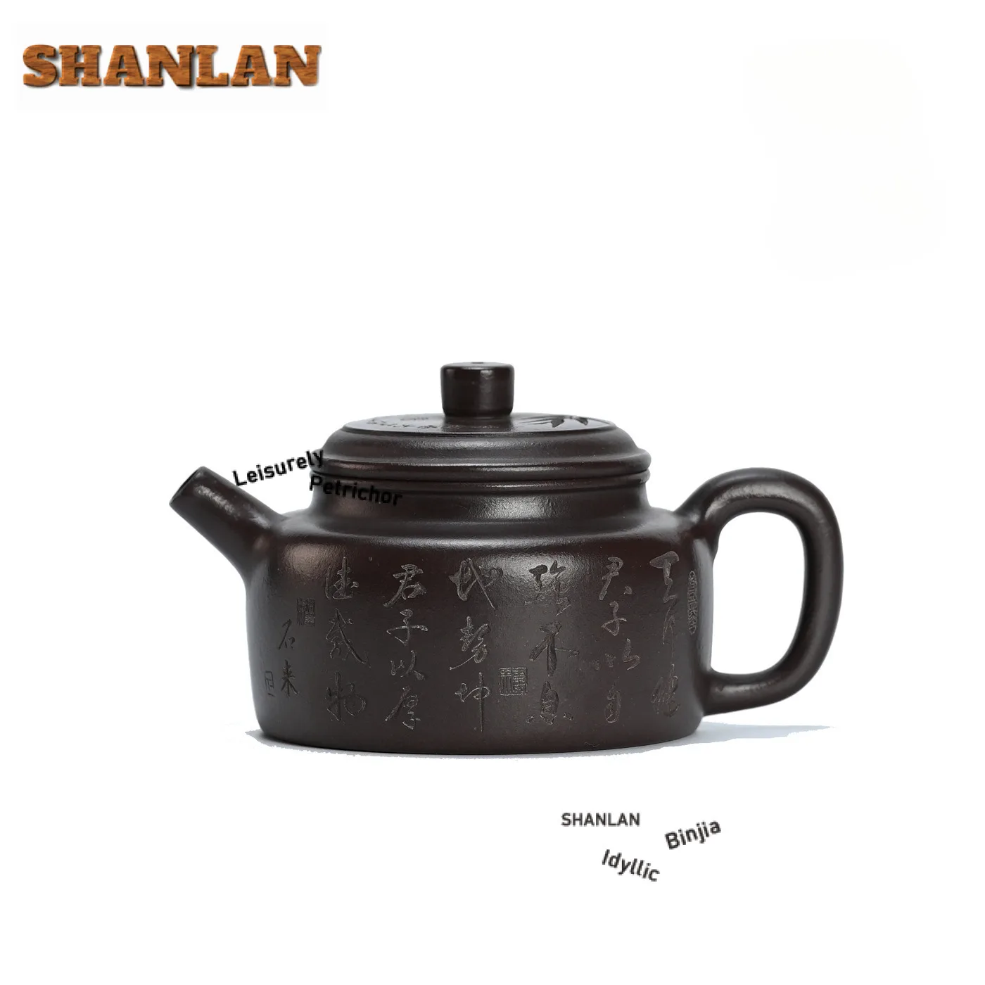 

220ml Creative Yixing Purple Clay Teapots Handmade Carved Bamboo Leaf De Zhong Pot Raw Ore Mud Kettle Zisha Tea Set Ornaments