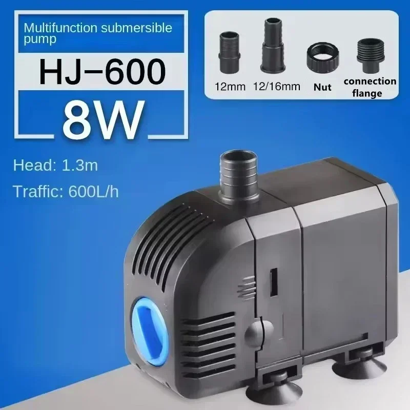 NONE Ultra-leiser 7/8/20/35/45/55 W Tauchbrunnenpumpenfilter Fischteich Aquarium Wasserpumpe Tankbrunnen 500–3000 l/h 7