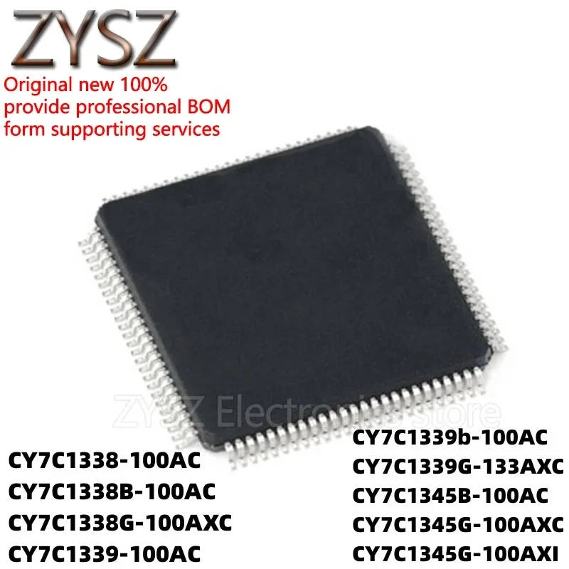 5PCS CY7C1338-100AC 17C1339G-133AXC B G ACT AXCT 1345 AXI QFP100