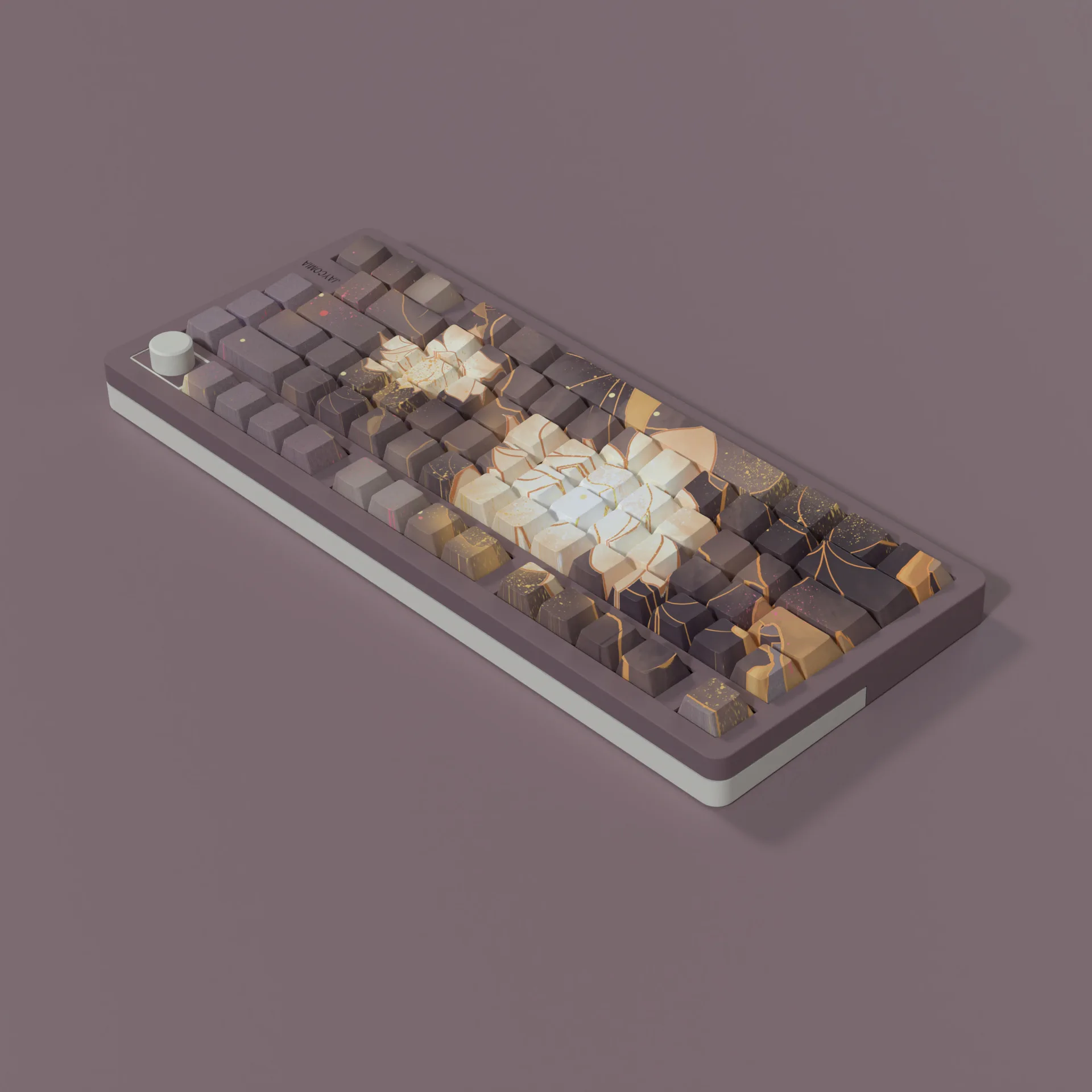 جذر اللوتس الجانب الأصلي النقش لونين حقن صب الساخن التسامي الجانب النقش نقل الضوء keycap PBT mate