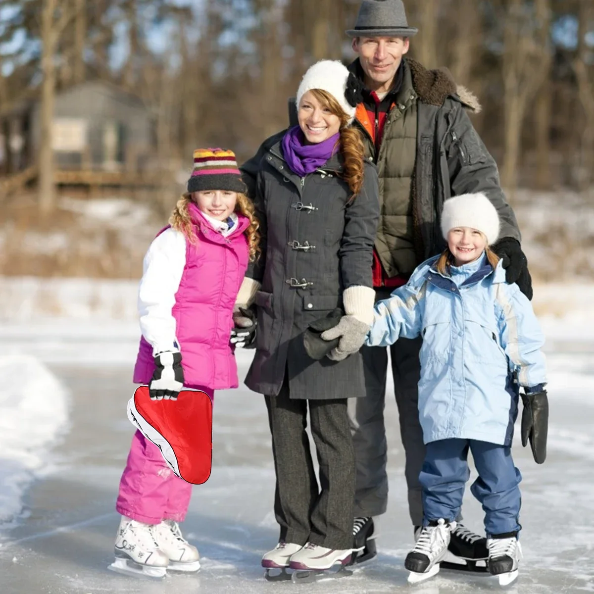 

Сумка для хранения роликовых коньков, большой размер, детская красная портативная сумка для коньков, сумка из ткани Оксфорд, прочная, стильная, легкая для улицы