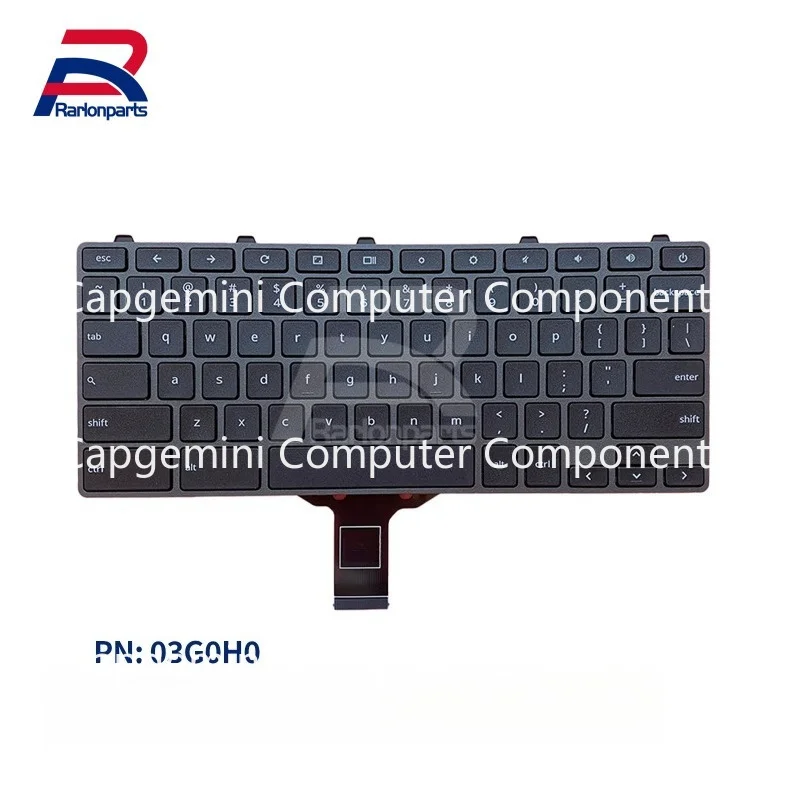 KK New For Dell Chromebook 11 3100 3110 3400 5190 Laptop US Keyboard 3G0H0 03G0H0