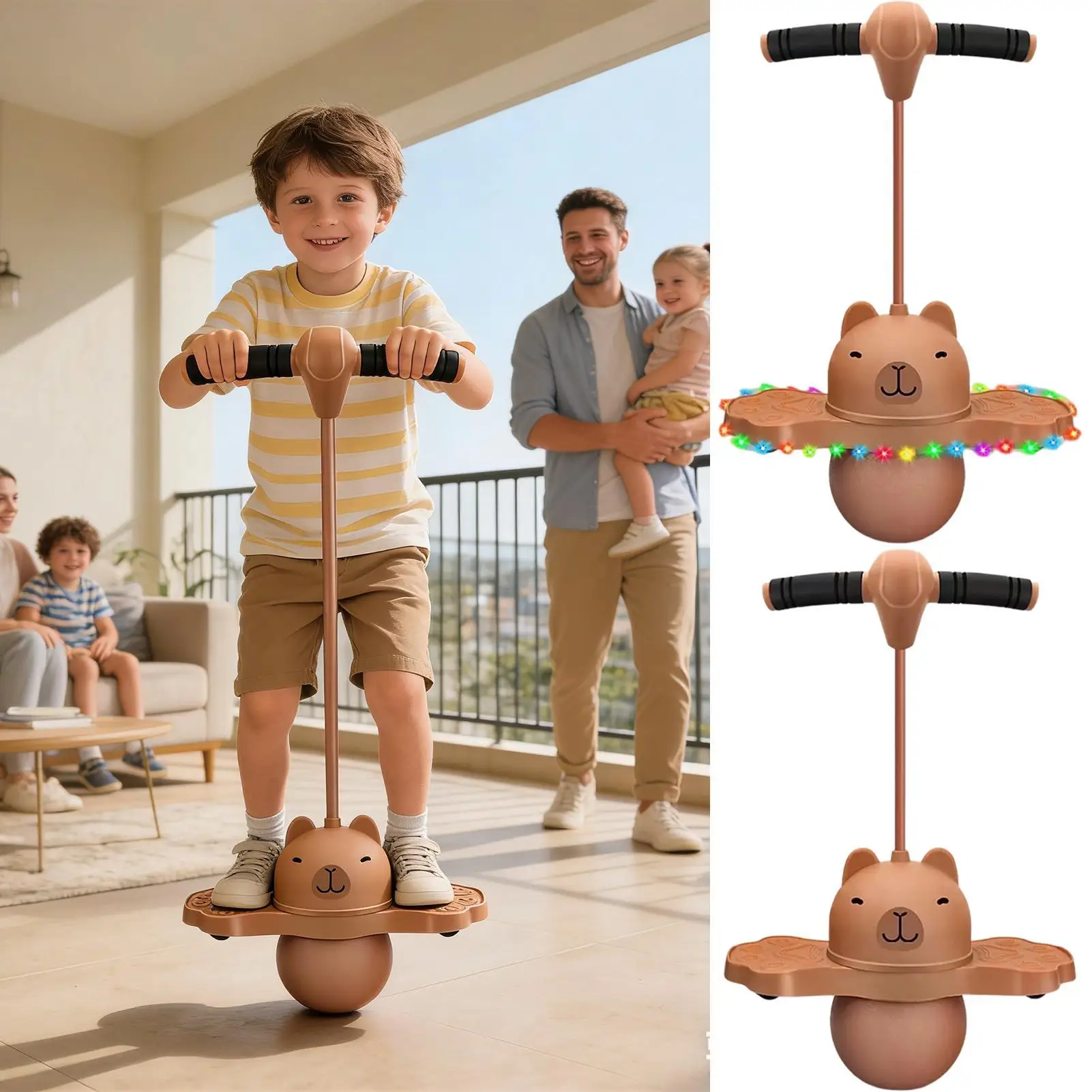 Hüpfbälle für Kinder, aufblasbares interaktives Balance-Spielzeug, Hochsprung-Spielzeug, Hüpfball für Jungen und Mädchen, Kindergarten, Grundschule