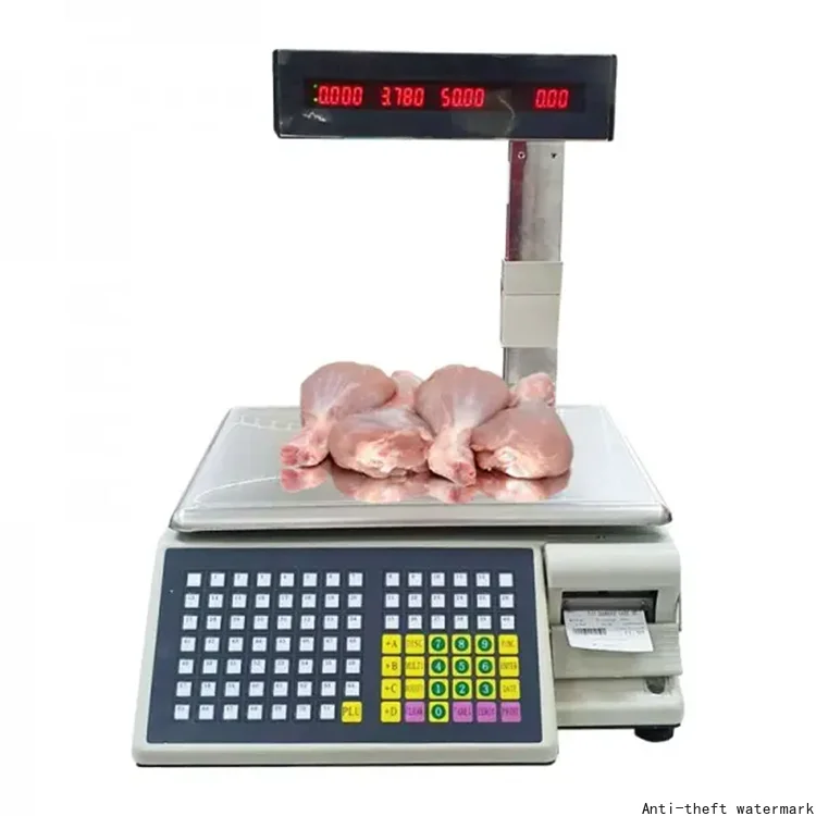 2026 - Electronic digital scales with barcodes, suitable for price calculation, labeling, and supermarket retail.