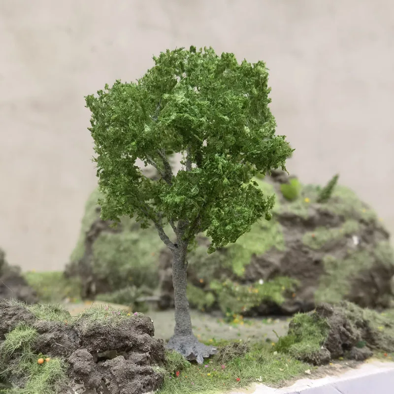 Árboles de alambre Artificial modelo de árbol de 15cm, simulación en miniatura, mesa de arena, decoración de paisaje, modelo de árbol, tren, diseño de ferrocarril