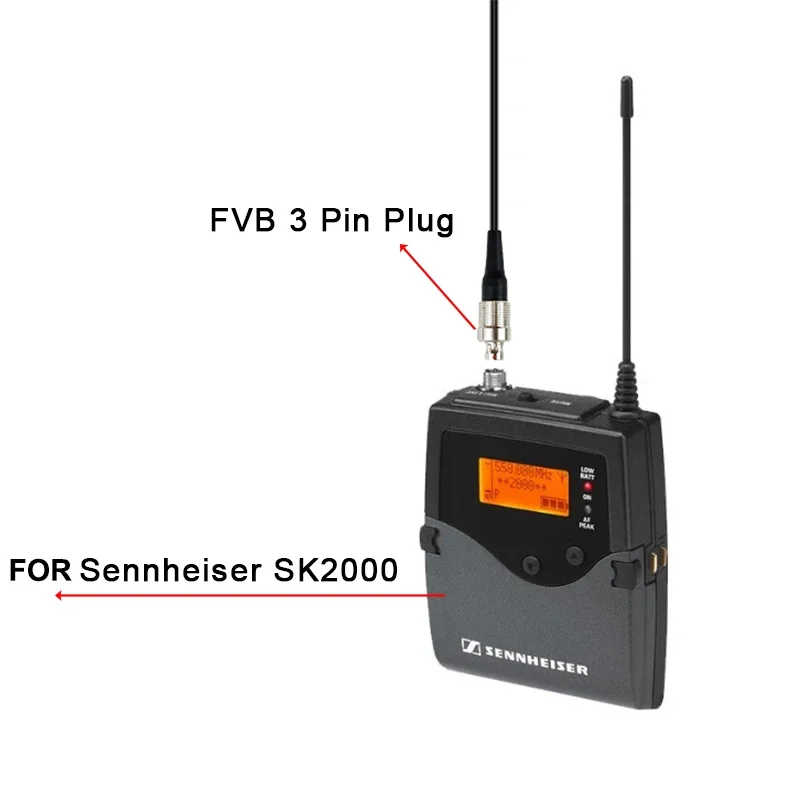 FVB 3 Pin Audio Cable Adapter for TRS 3.5mm Input Lav Mic To