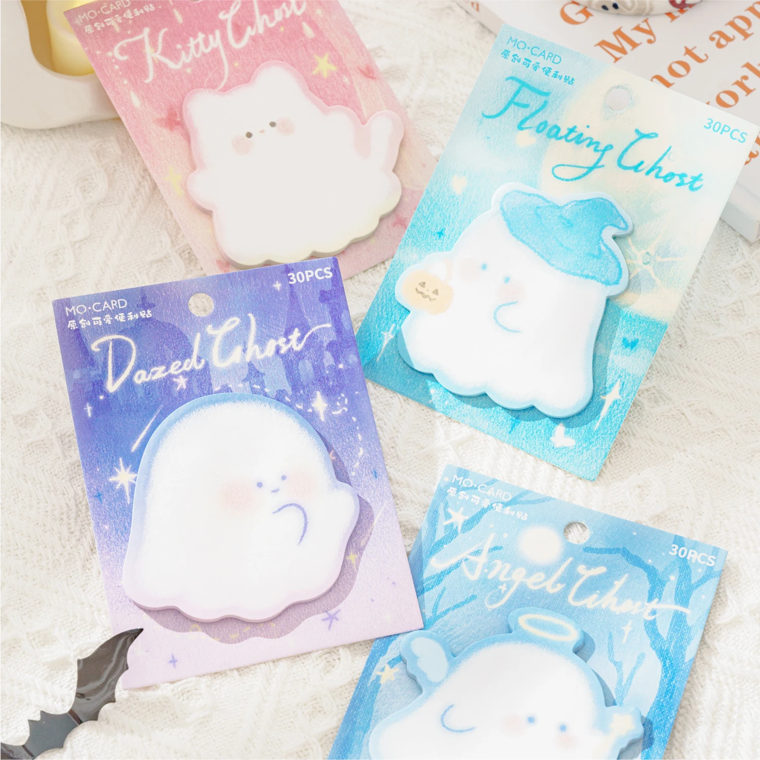 

12packs/LOT The little ghost appears and disappears Series decorative fresh memo pad