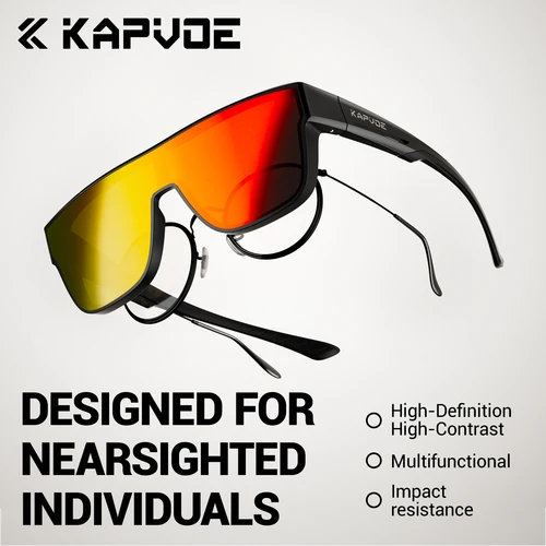 Kapvoe Fitover gafas de sol aptas para gafas de sol lentes polarizadas desgaste sobre gafas graduadas protección UV hombres mujeres