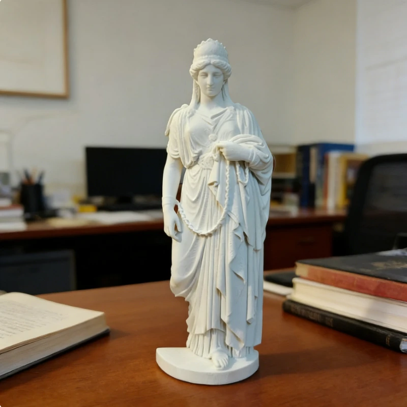 Greek Goddess Statue, New Classical Art Sculpture for Home Office - Desk & Decor Gift for Housewarming, Success