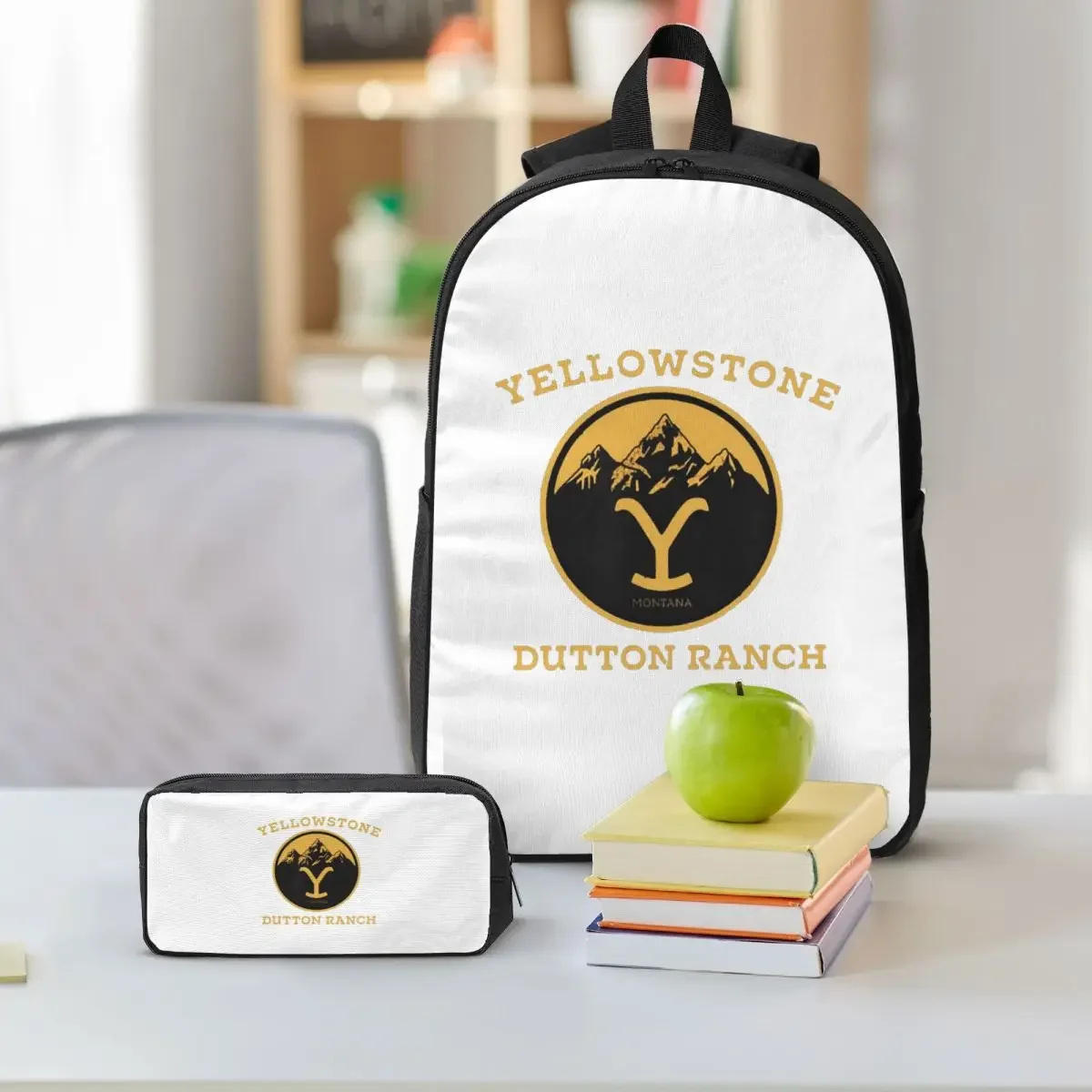 Yellowstone Dutton Ranch Backpack Student Boys Girls BookBag School Bag Laptop Shoulder Bags 3ps Insulated Lunch Bag Pencil Case