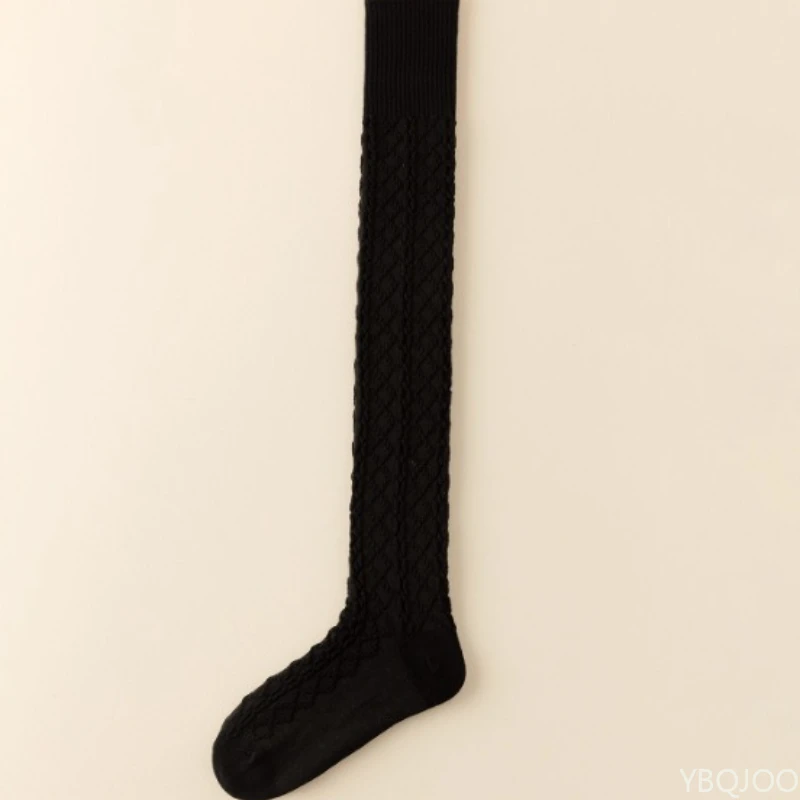 5 пар модных универсальных гольфов, женские удобные длинные носки-трубочки, осенне-зимние толстые теплые высокие носки в стиле ретро