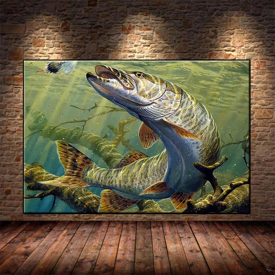 Diamond Painting Kit New Road Asian Enthusiasts Stream Bass 5d Diamond Embroidery Full Drill Mosaic Decoration