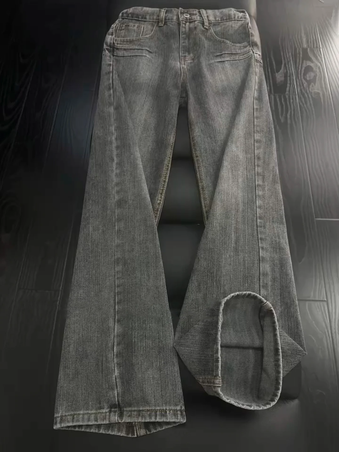 

Cleanfit Men's Denim Jeans Bla Waed Bamboo Fiber Long Leg Tapered Pants Trendy Brand Wear Resistant Loose Fit Youth Jeans