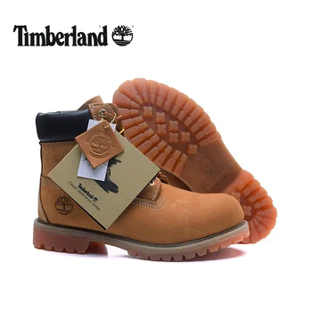 TIMBERLAND 남성용 클래식 앵클 부츠, 정품 암소 가죽, 미끄럼 방지 프리미엄 10061 하이탑 슈즈, Eur40-46