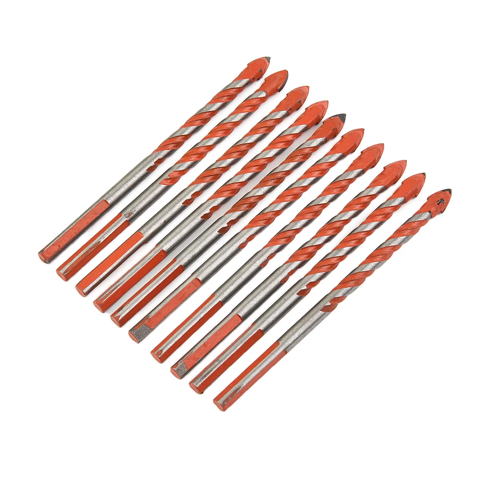 

Professional Tools for Professionals Tungsten Carbide Drill Bit Set for Glass Tile Concrete and Brick (10PCS 6mm)