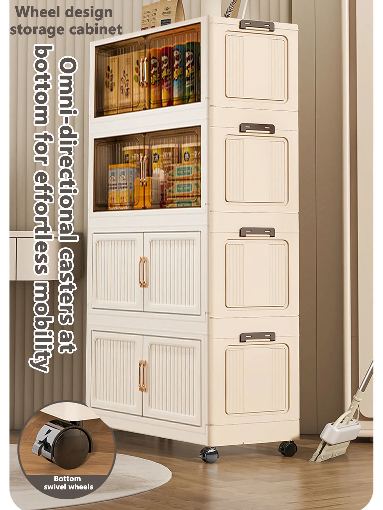 Large Capacity Foldable Storage Box for Home Use - Clothes Quilts Toys Snacks Organizer Cabinet - Super Size Storage Solution