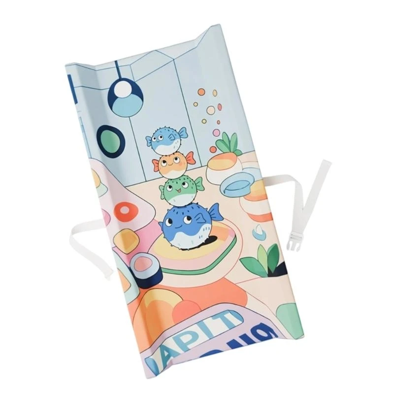  Diaper Changing Mat Pad Waterproof And Simple Setups Cartoon Animal Pattern