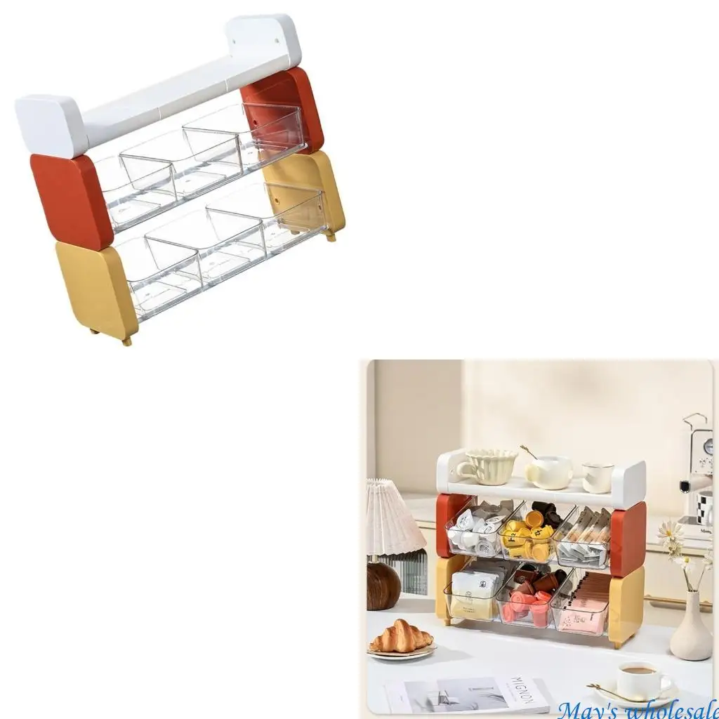 

Efficient Teas Bag Display Shelf Sturdy Storage Holder For Cafes And Break Rooms 448A