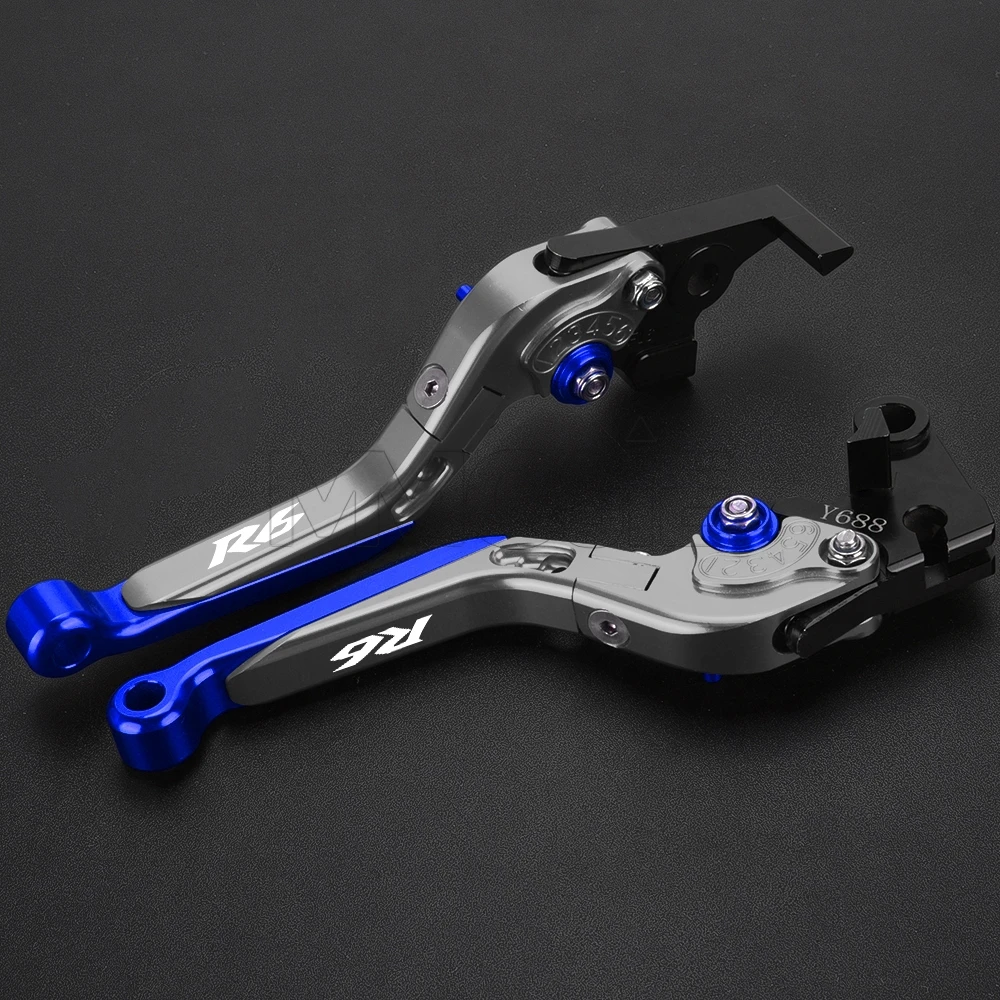 

For Yamaha YZFR6 YZF R6 2005-2017 2018 2019 2020 Motorcycle Accessories CNC Foldable Extendable Brakes clutch lever Brake lever