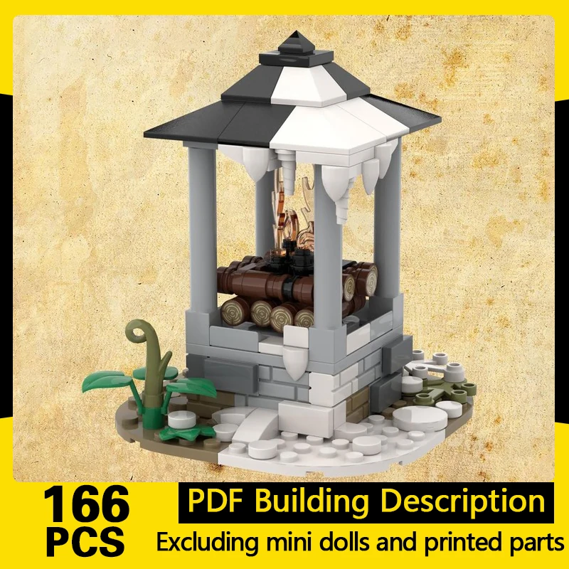 

Medieval Castle Model MOC Building Bricks Watchtower Beacon Modular Technology Gifts Holiday Assemble Children Toys Suit