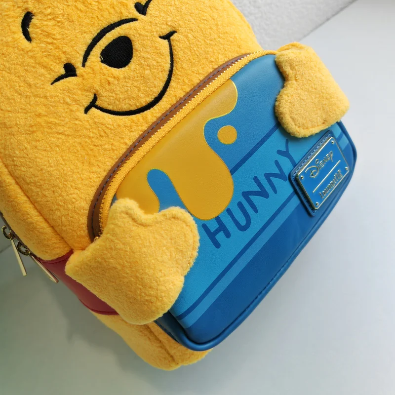 Disney Loungefly Winnie The Pooh Cartoon Embroidery Summer Travel Backpack Double Shoulder Backpack Computer Storage Bag Gift