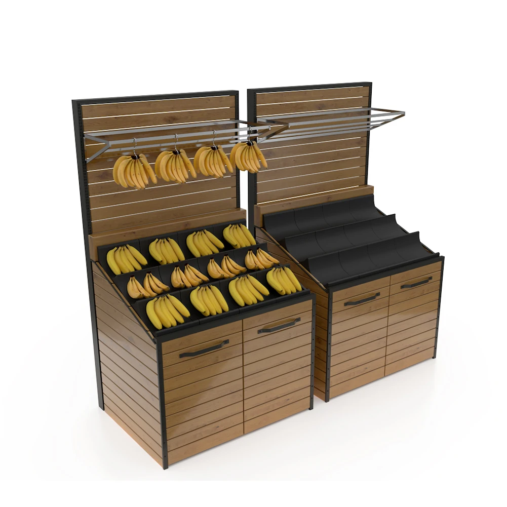 

Supermarket Wooden Banana Storage and Display Stand