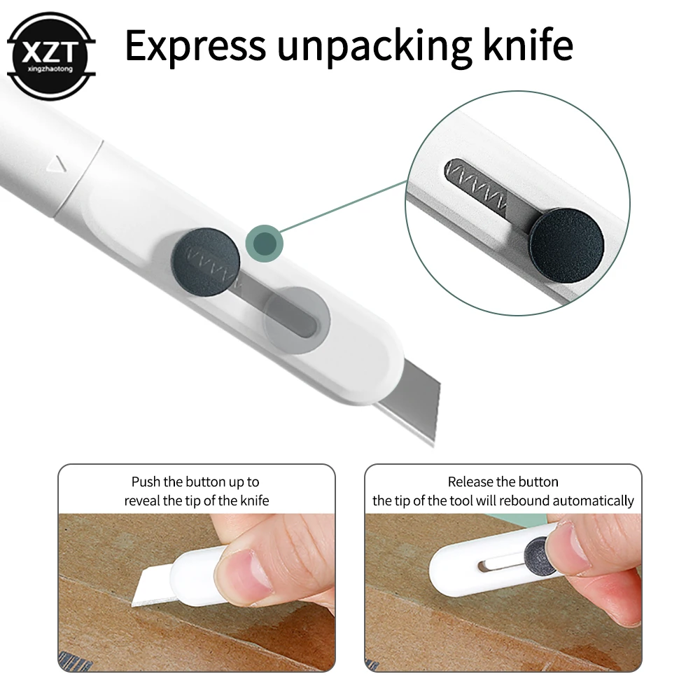 Multifunction Unpacking Modifier Express Privacy Confidential Package Modification Roller Type Cover Anti-leakage Unboxing Knife