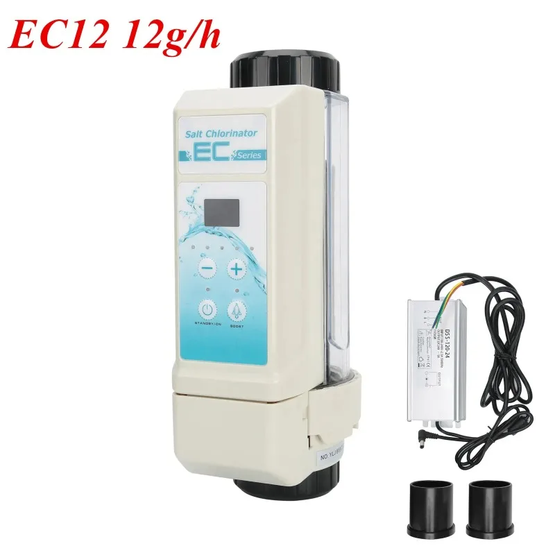 ​​EC Series Salt Chlorine Generator - 20g/H Electrolytic Sanitizer for Pool & Spa Water Treatment​​
