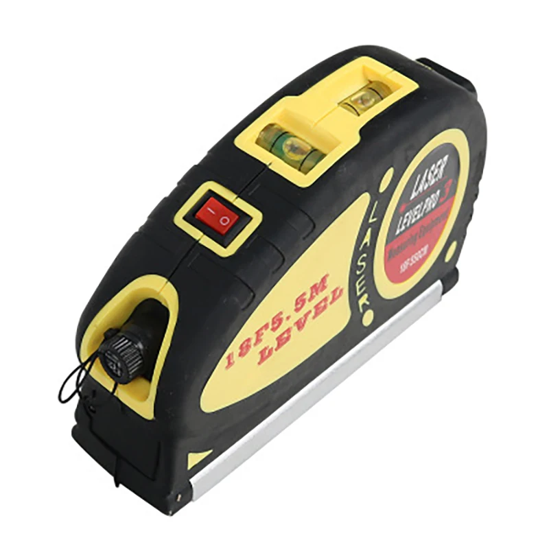 Infrared Laser Level Self Leveling Line Laser Tool Horizontal and Vertical Cross Line for Construction Installation Measure Tape
