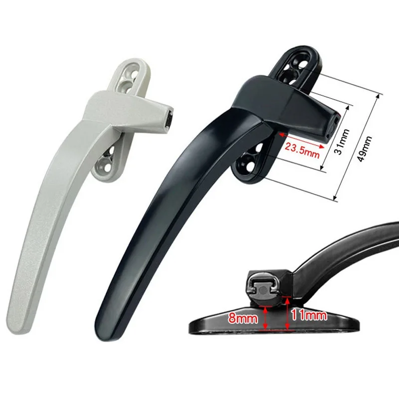 50 Series Aluminum Alloy Window Handle Lock Sliding Window Push Pull Handle Bridge Aluminum Casement Window Single Point Lock
