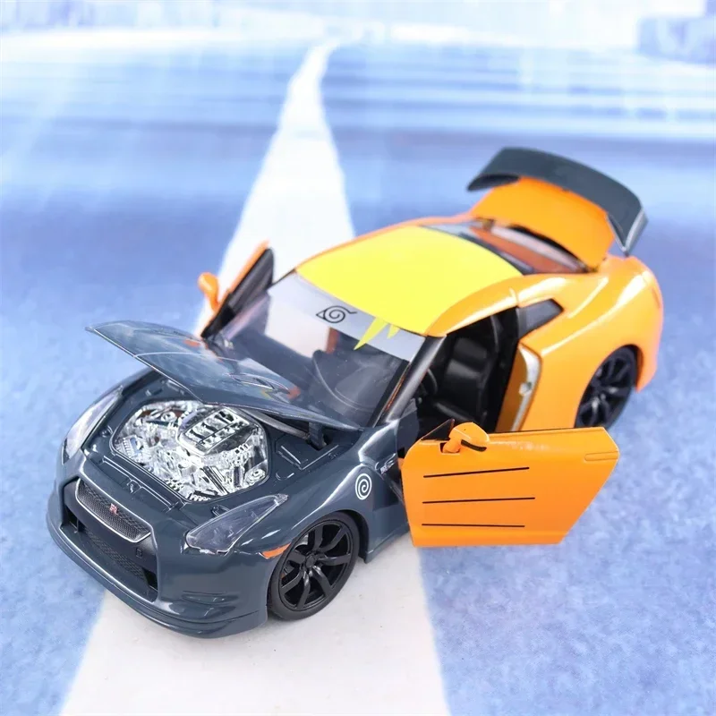 

1:24 2009 GT-R высокая имитация литья под давлением автомобиля из металлического сплава, модель автомобиля, коллекция детских игрушек, подарки J177