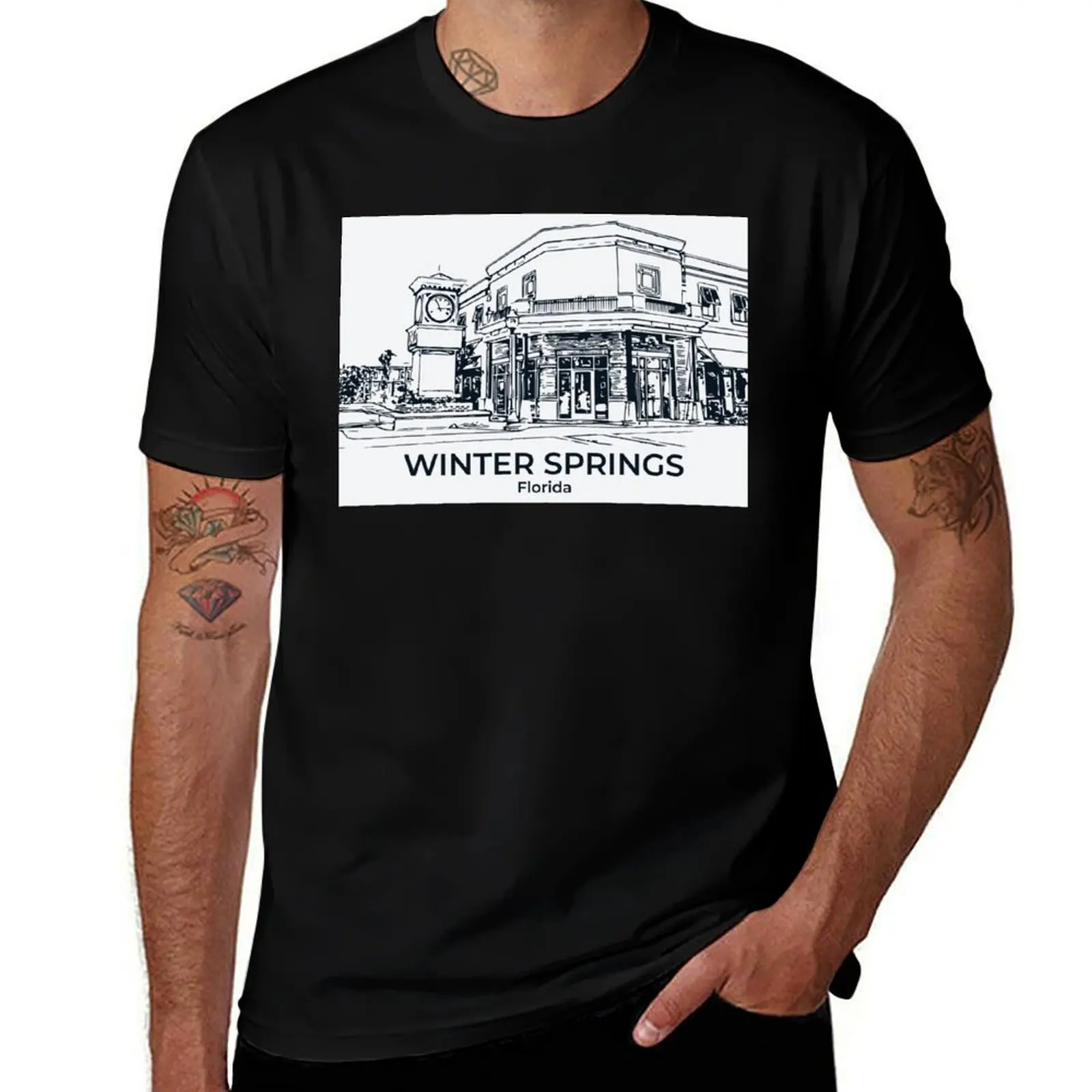 

Winter Springs - Florida T-Shirt cotton man t-shirts kawaii clothes for a boy korean fashion shirts men graphic