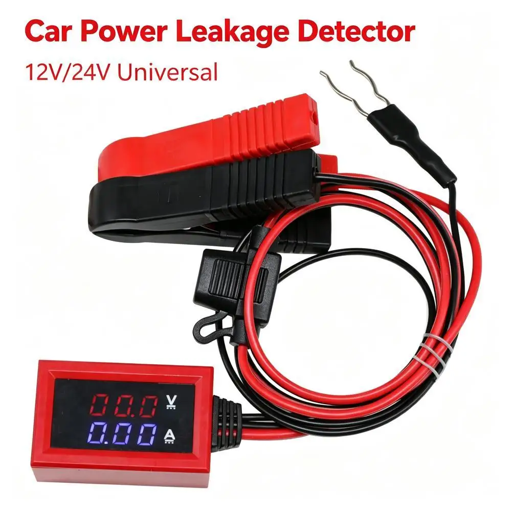Car Current Tester Battery Leakage Draw Tester 10A Digital Voltage Current Meter Car Battery Drain Diagnostic Tool
